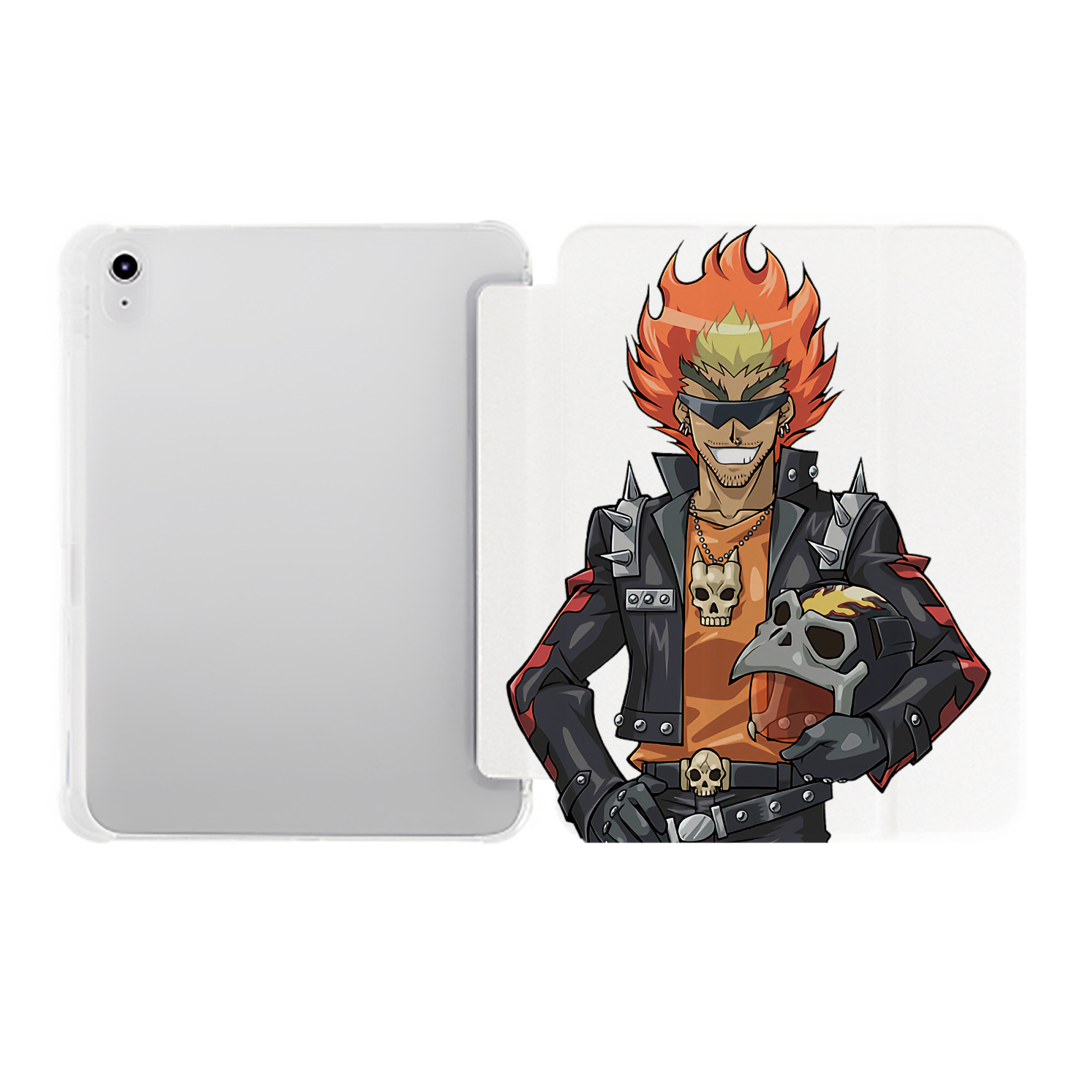 （画像用） 遊☆戯☆王 Yu-Gi-Oh! IPad ケース ペン収納付き 三つ折りスタンド PUレザー×シリコン 対応機種9.5/10.5/10.9インチ